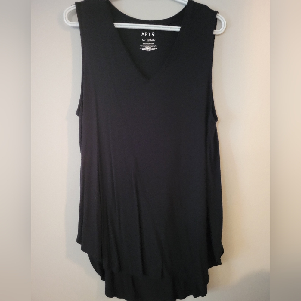Apt 9 Black Vneck tank